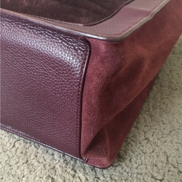 Vintage Kate Spade Suede Cowhide Leather Shoulder Bag - Picture 6 of 16